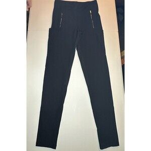 Athleta Stellar Tight Womens Size 4 Tall Black High Rise Ankle Leggings